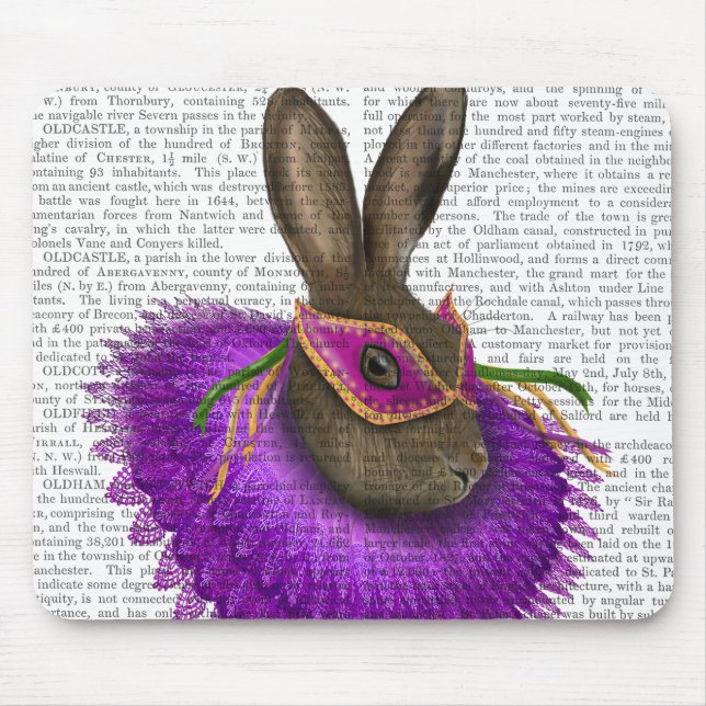 Mardi Gras Hare 2 Mousepad (Vorne)