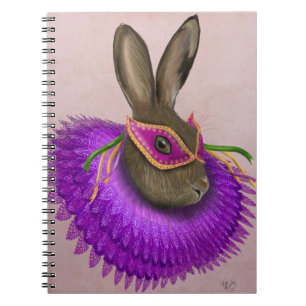 Mardi Gras Hare 4 Notizblock