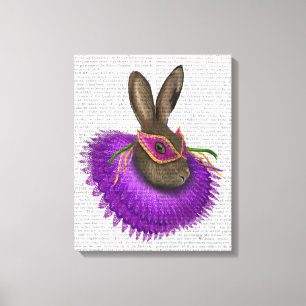 Mardi Gras Hare Leinwanddruck