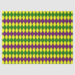 Mardi Gras Harlekin Diamantmuster Seidenpapier
