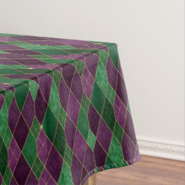 Mardi Gras Harlequin Diamant Tischdecke