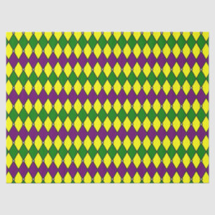 Mardi Gras Harlequin Jester Pattern Seidenpapier