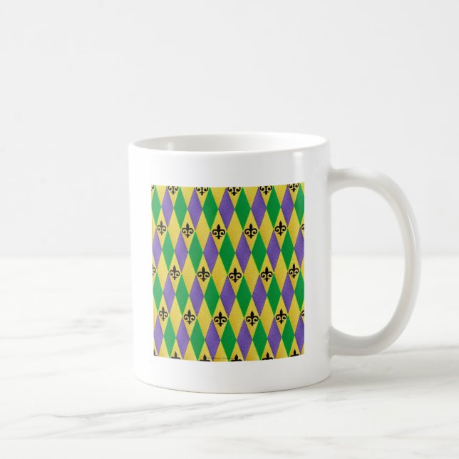 Mardi Gras Harlequin Lilie Kaffeetasse (Rechts)