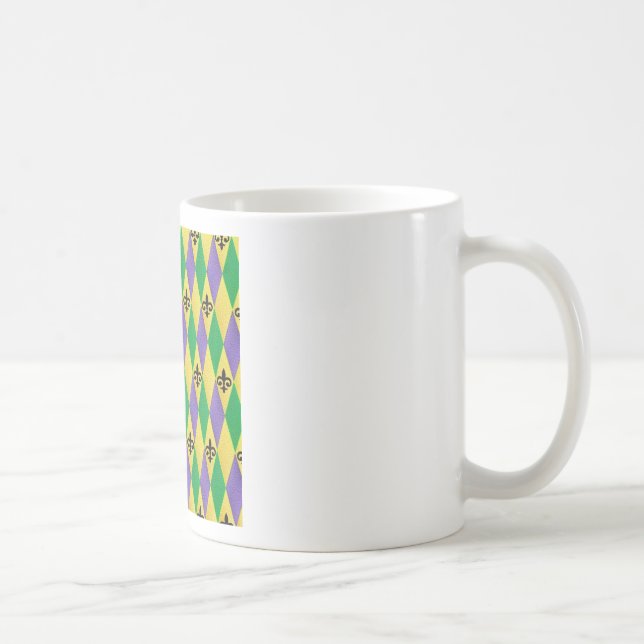 Mardi Gras Harlequin Lilie Kaffeetasse (Rechts)