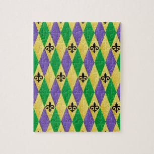 Mardi Gras Harlequin Lilie Puzzle