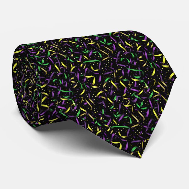 Mardi Gras Herren Krawatte (Gerollt)