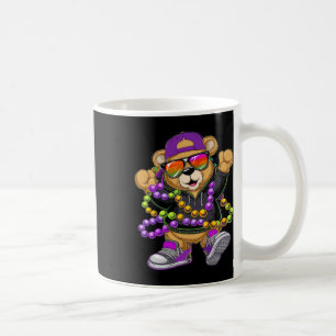 Mardi Gras Hip Hop Bär für Jungen Männer New Orlea Kaffeetasse