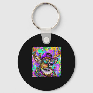 Mardi Gras Hirschbock Jagd New Orleans Camo Männer Schlüsselanhänger