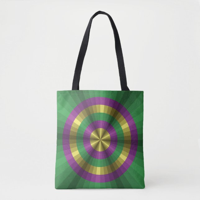 Mardi Gras Illusion All-Over-Print-Tasche (Vorderseite)
