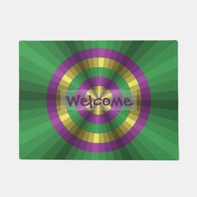 Mardi Gras Illusion Doormat Fußmatte (Vorderseite)