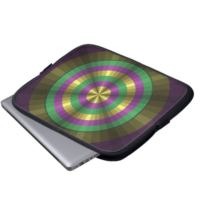Mardi Gras Illusion Laptop-Fall Laptopschutzhülle (Vorne Knopf)