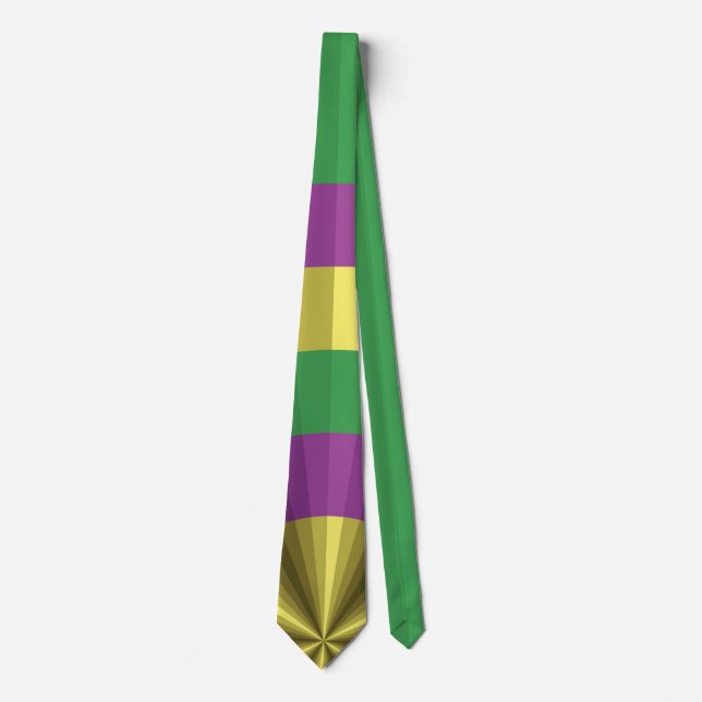 Mardi Gras Illusion Men's Neck Tie Krawatte (Vorderseite)