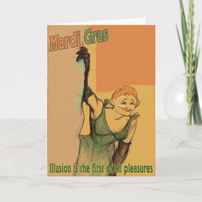 Mardi Gras Illusions 3 Karte (Vorderseite)