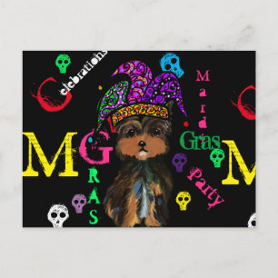 Mardi Gras ist Fett Dienstag auf Deutsch, wird abe Postkarte