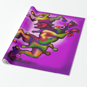 Mardi Gras Jester 2x3' 60# Wanddekoration Geschenkpapier
