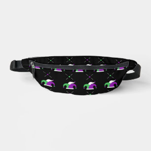 Mardi Gras Jester Hat Fanny Pack Bauchtasche