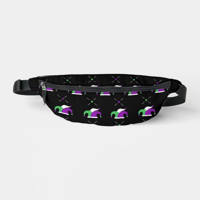 Mardi Gras Jester Hat Fanny Pack Bauchtasche (Vorderseite)