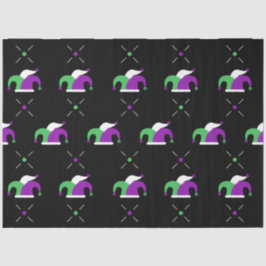 Mardi Gras Jester Hat Tissue Paper Seidenpapier