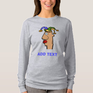 Mardi Gras Jester Head T - Shirt