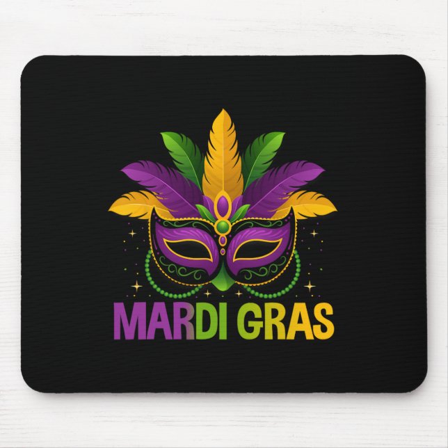Mardi Gras Jester Maske Kostüme Kinder Mädchen Män Mousepad (Vorne)