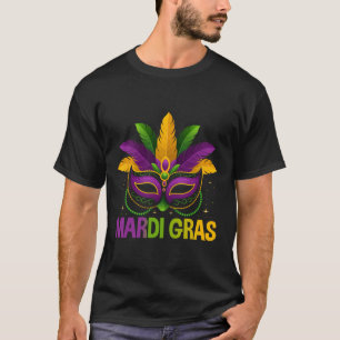 Mardi Gras Jester Maske Kostüme Kinder Mädchen Män T-Shirt