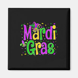 Mardi Gras Jester New Orleans Carnival Wome Magnet