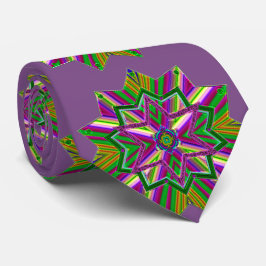 Mardi Gras Jewel Tones Lila NeckTie Krawatte