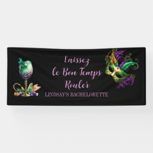Mardi Gras Junggeselinnen-Abschied Banner