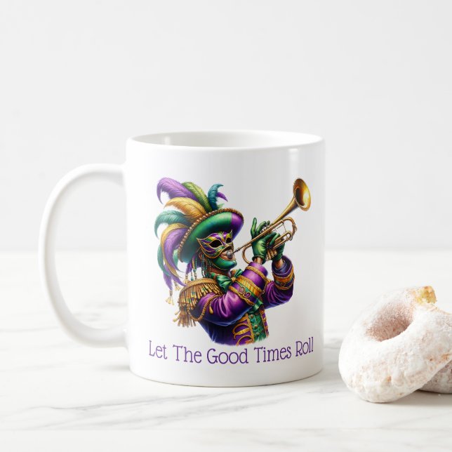 Mardi Gras  Kaffeetasse (Mit Donut)