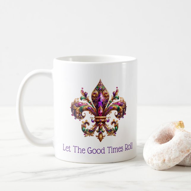 Mardi Gras  Kaffeetasse (Mit Donut)