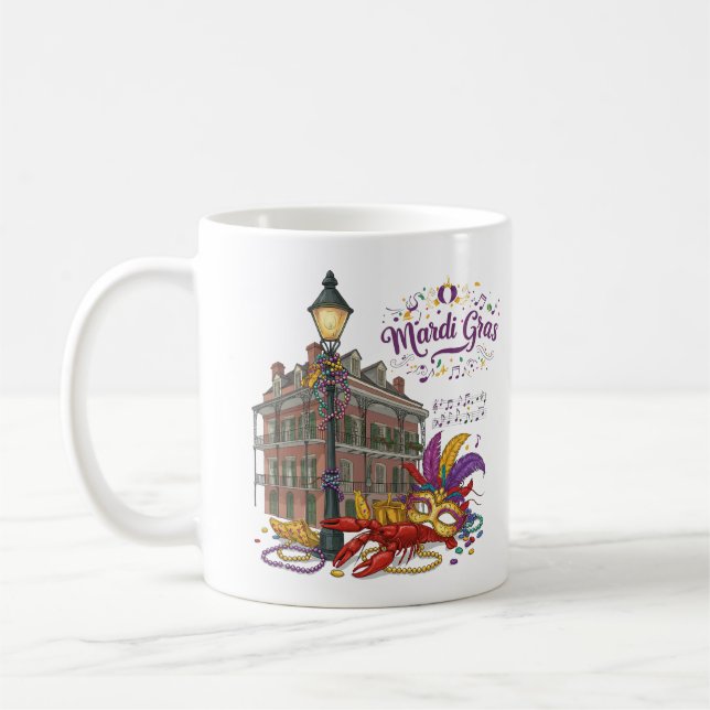 Mardi Gras Kaffeetasse (Links)