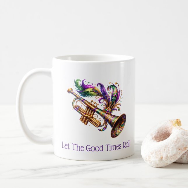 Mardi Gras  Kaffeetasse (Mit Donut)