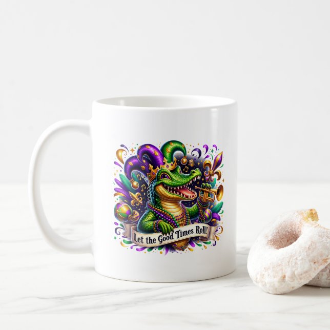 Mardi Gras  Kaffeetasse (Mit Donut)