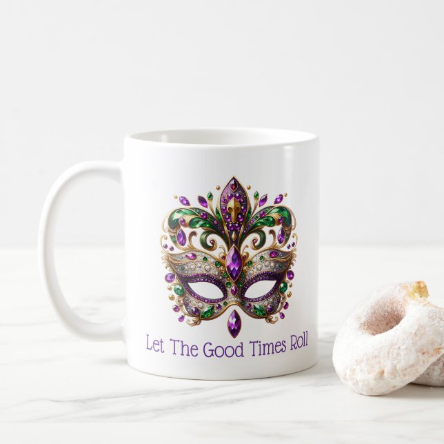 Mardi Gras  Kaffeetasse (Mit Donut)