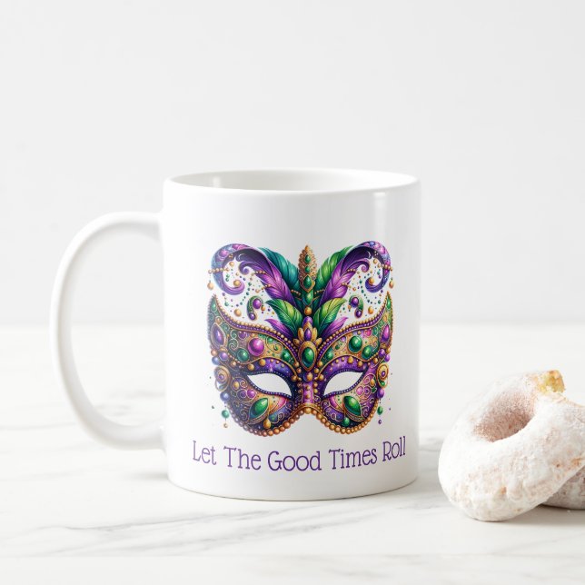Mardi Gras  Kaffeetasse (Mit Donut)