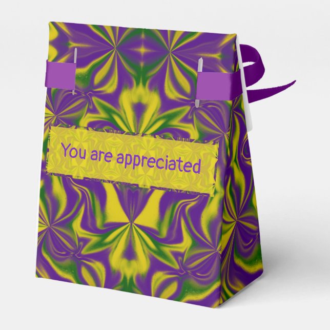 Mardi Gras Kaleidoscope Geschenkschachtel (Rückseite)
