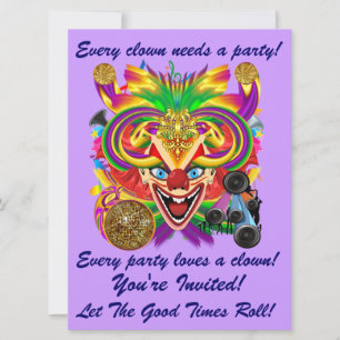 Mardi Gras-Karneval, bitte Andenken Einladung