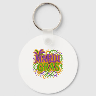 Mardi Gras Karneval Fett Dienstag Latch Hook Garn Schlüsselanhänger