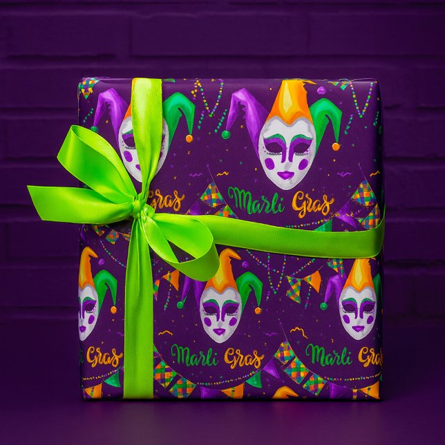 Mardi Gras Karneval Geschenkpapier (Von Creator hochgeladen)