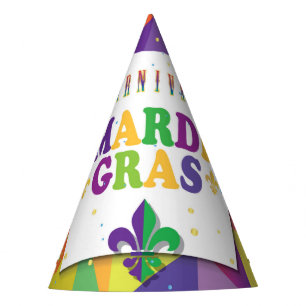 Mardi Gras Karneval Harlequin Lilie Diamond Partyhütchen