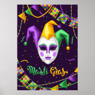 Mardi Gras-Karneval Poster