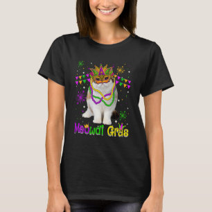 Mardi Gras Katze Süße Exotisch Kurzhaar Katze Karn T-Shirt