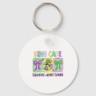 Mardi Gras King Cake Kokette Bogen Mädchen Frauen Schlüsselanhänger