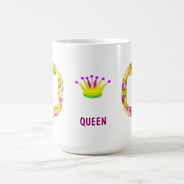 Mardi Gras King Cake Queen Kaffeetasse (Mittel)