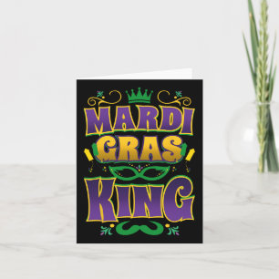 Mardi Gras King Fun Parade Mardi Gras Carnival Cos Karte