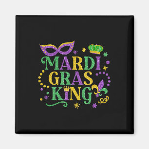 Mardi Gras King Fun Parade Mardi Gras Carnival Cos Magnet