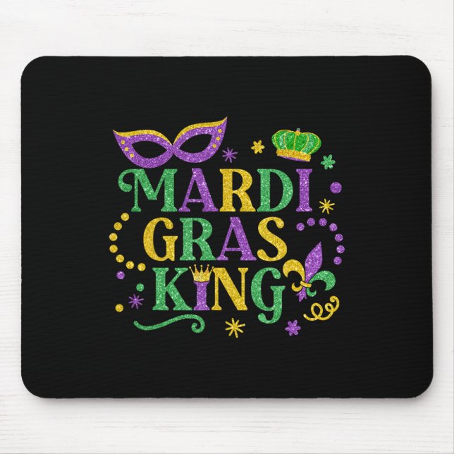 Mardi Gras King Fun Parade Mardi Gras Carnival Cos Mousepad (Vorne)