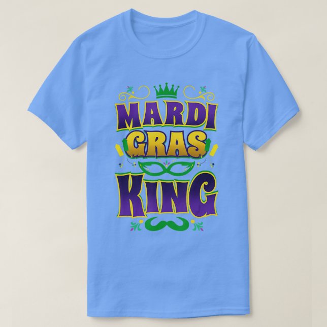 Mardi Gras King Fun Parade Mardi Gras Carnival Cos T-Shirt (Design vorne)
