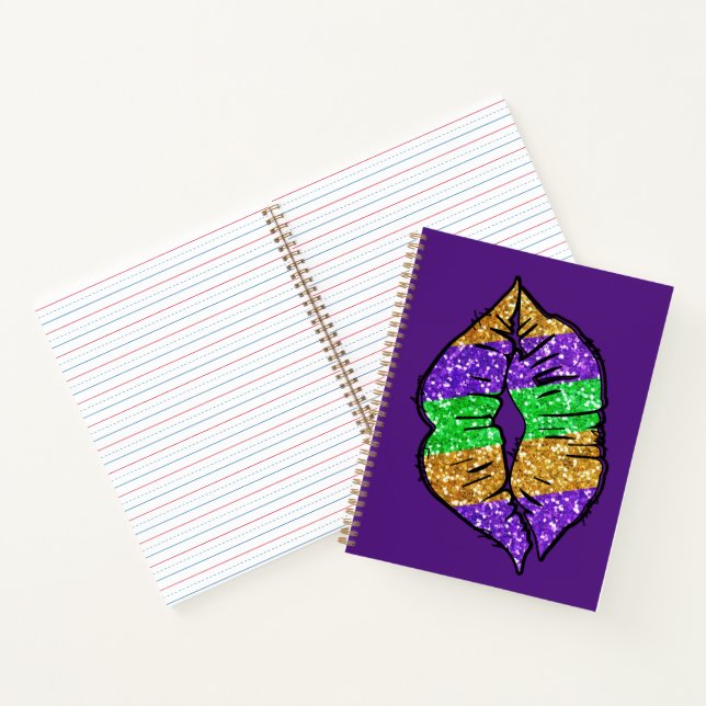 Mardi Gras Kiss-Notebook Notizbuch (Innenseite)