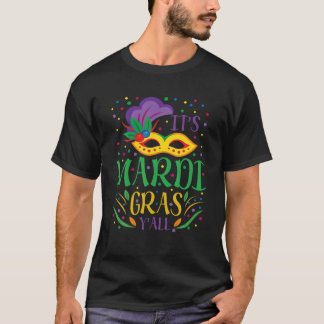 Mardi Gras Kostüm Seine Mardi Gras Yall Mask Carni T-Shirt
